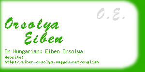 orsolya eiben business card